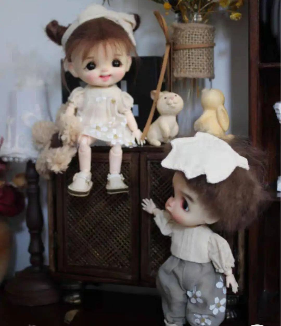 STO Dimple dolls OB11 dolls with jointed body selling with wig shoes and clothes