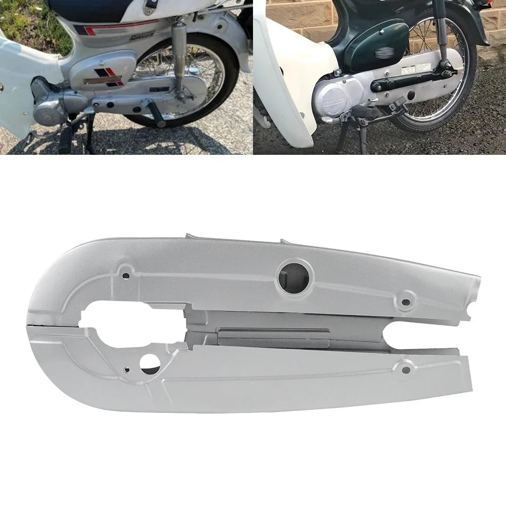 Para 1983-Up Honda C90 C70 C50 funda de cadena caja de cadena de motocicleta Protector de cadena