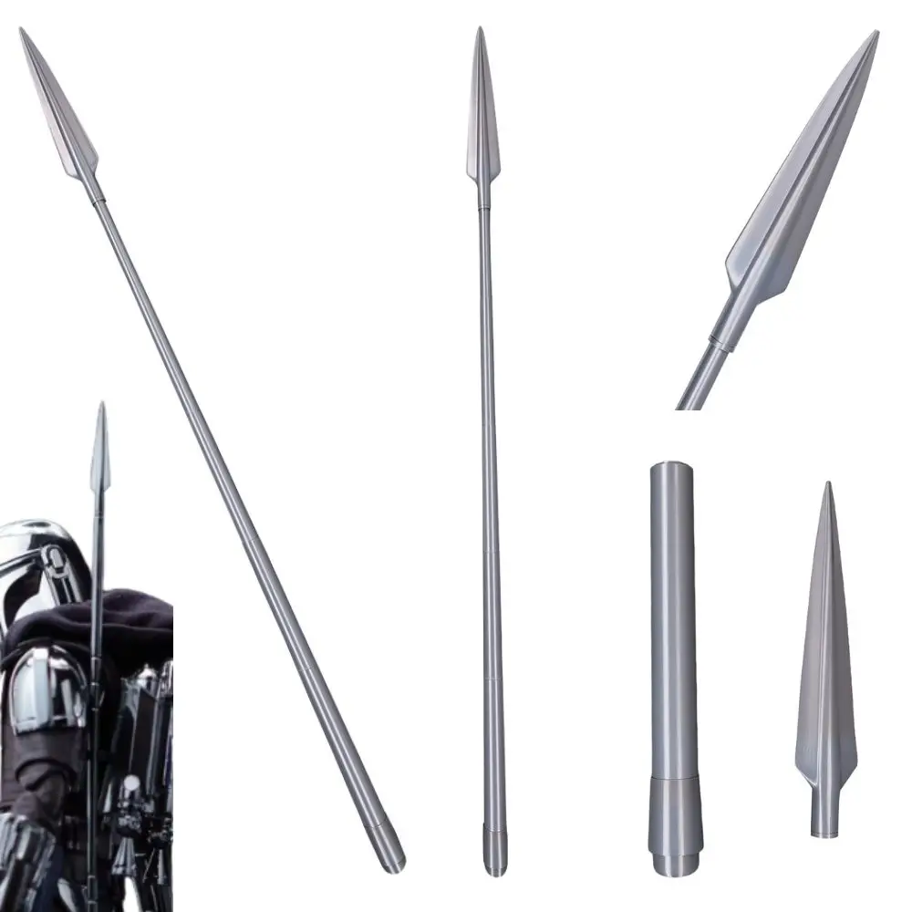 Din Djarin Cosplay Spear Weapons For Adult Men 106cm Roleplay Fantasia Props Movie Space Battle Halloween Carnival Accessories