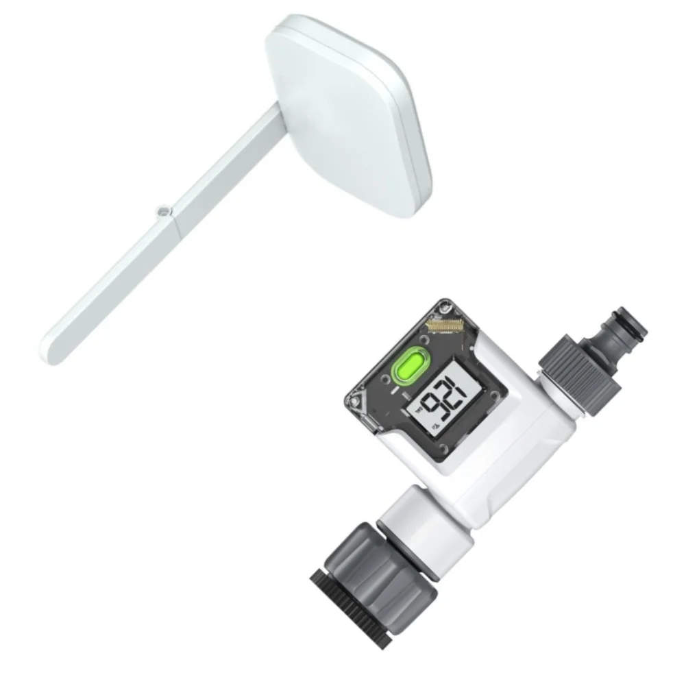 For Outdoor Garden Use Outdoor Hose Meter Outdoor Faucet Flow Meter With Display Irrigation Flow Monitor LCD Display Screen
