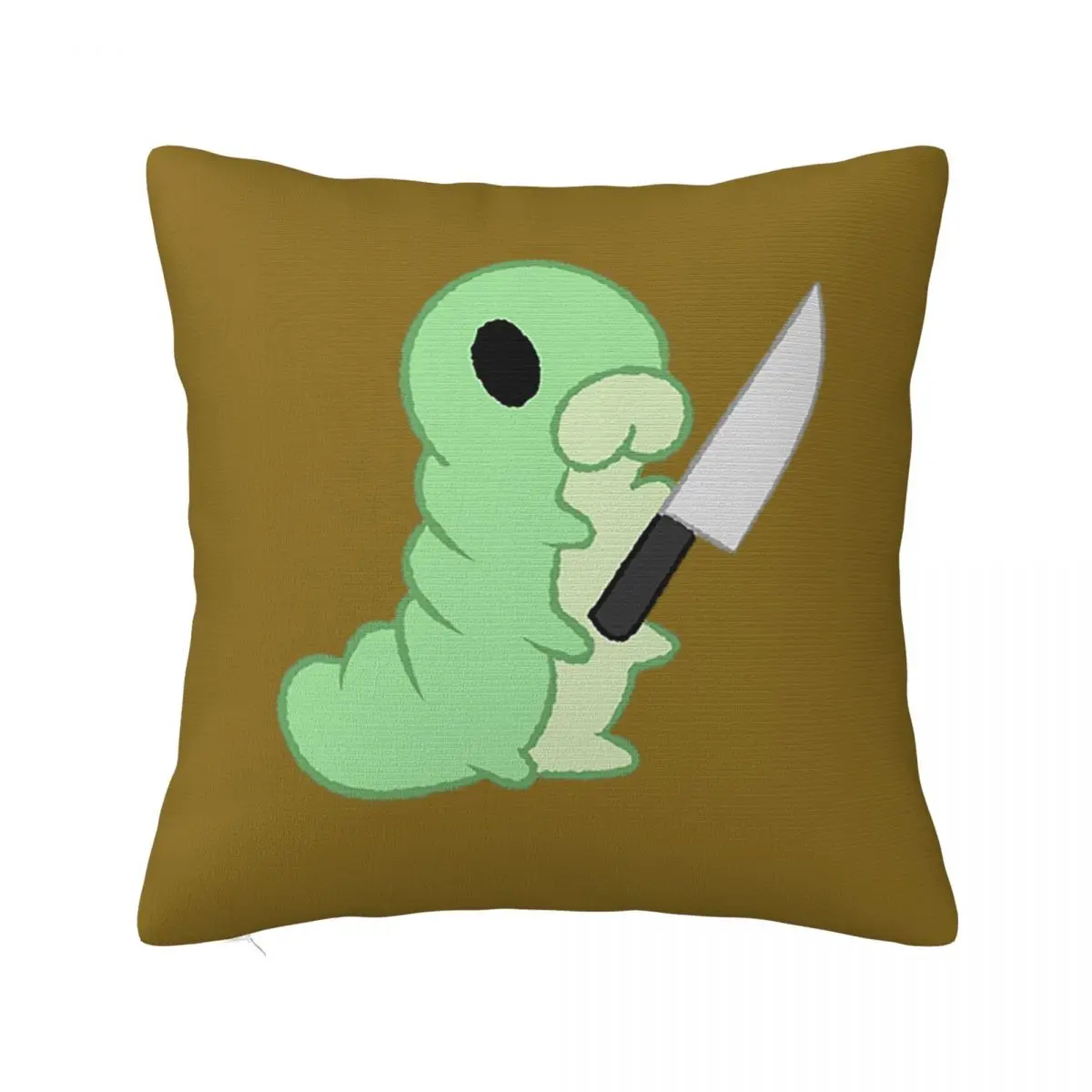 Hollow Knight Grub With A Knife Square Pillowcase Pillow Cover Polyester Cushion Zip Comfort Throw Pillow for Home Living Room