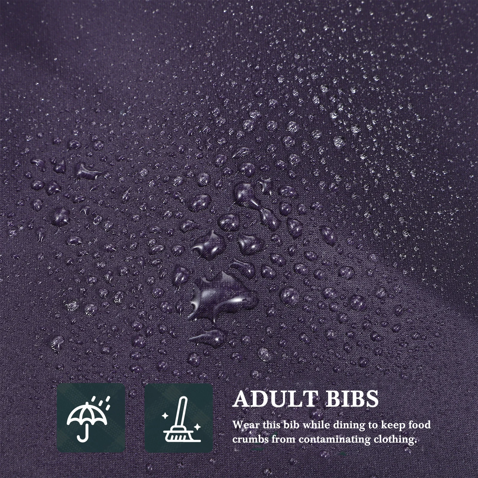 

Комплект из 2 нагрудников для взрослых с принтом, регулируемые, моющиеся, защитные накладки на одежду для пожилых людей, для мужчин и женщин, для приема пищи