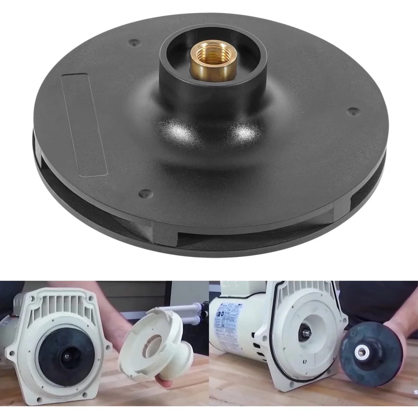 

1Pc For Whisperflo 073129 1-1/2 HP Pool Pump Impeller High Quality Plastic Parts For WhisperFlo WF-28 WFE-28 Pool Pump Accessory