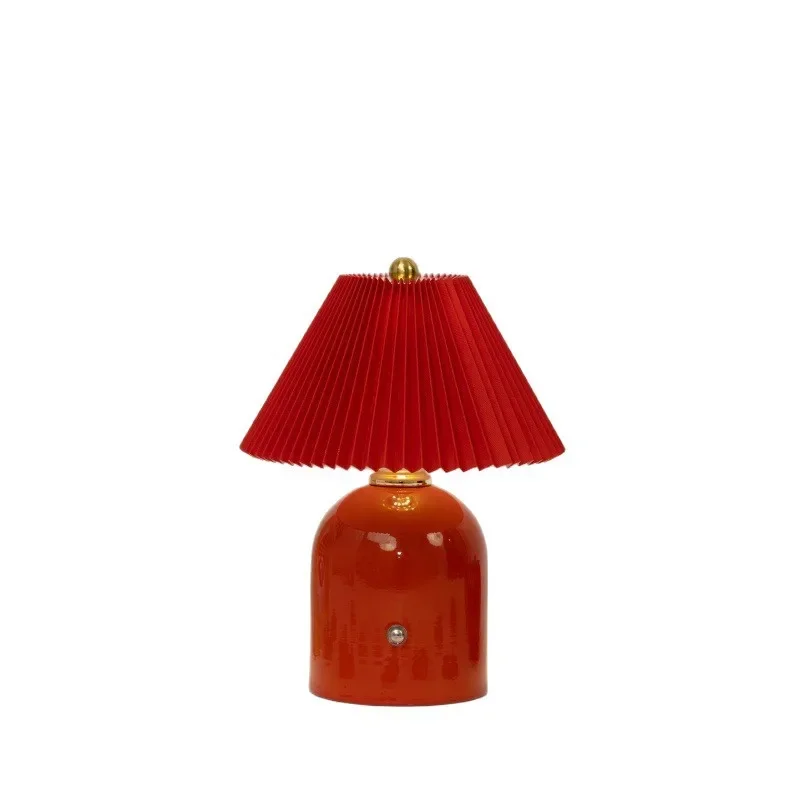 

Wedding room bedside lamp, a pair of red bridal dowry lamps, wedding gift wedding