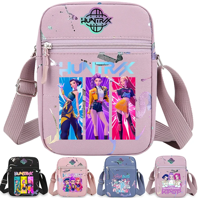 Nouveau ⭐️ Sac bandoulière KPOP Demon Hunters pour téléphone, pochette à monnaie, portefeuille, sac à main Warriors, cadeaux pour fans et filles