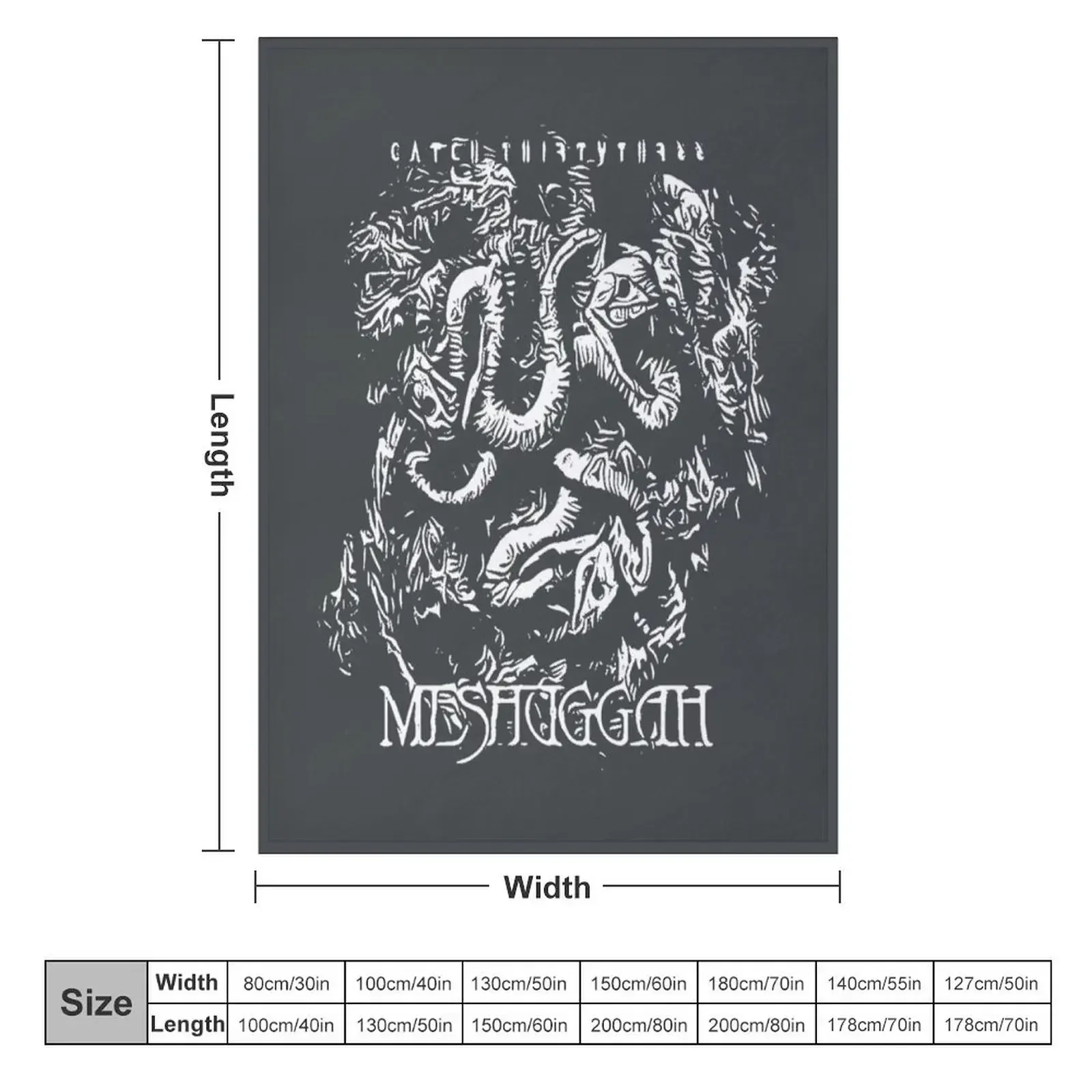 Meshuggah Throw Blanket Thin For Sofa Thin for sofa Blankets