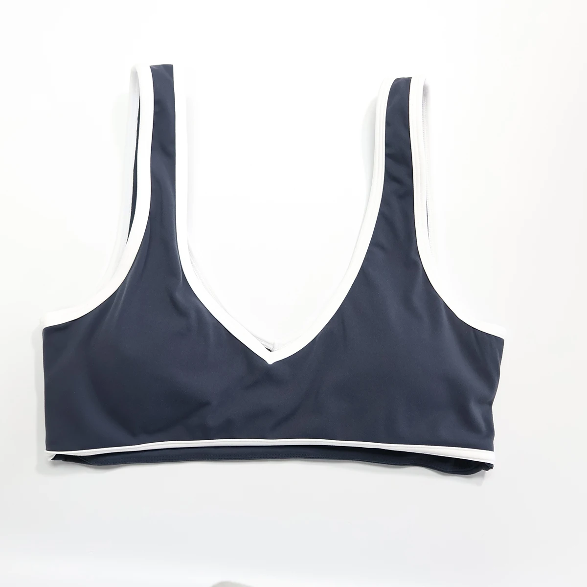 Neuer Sommer Damen V-Ausschnitt Yoga-BH Stoßfester Fitness-Sport-BH für Laufen Outdoor Casual Eng Anliegender Damen-BH – Detail 11