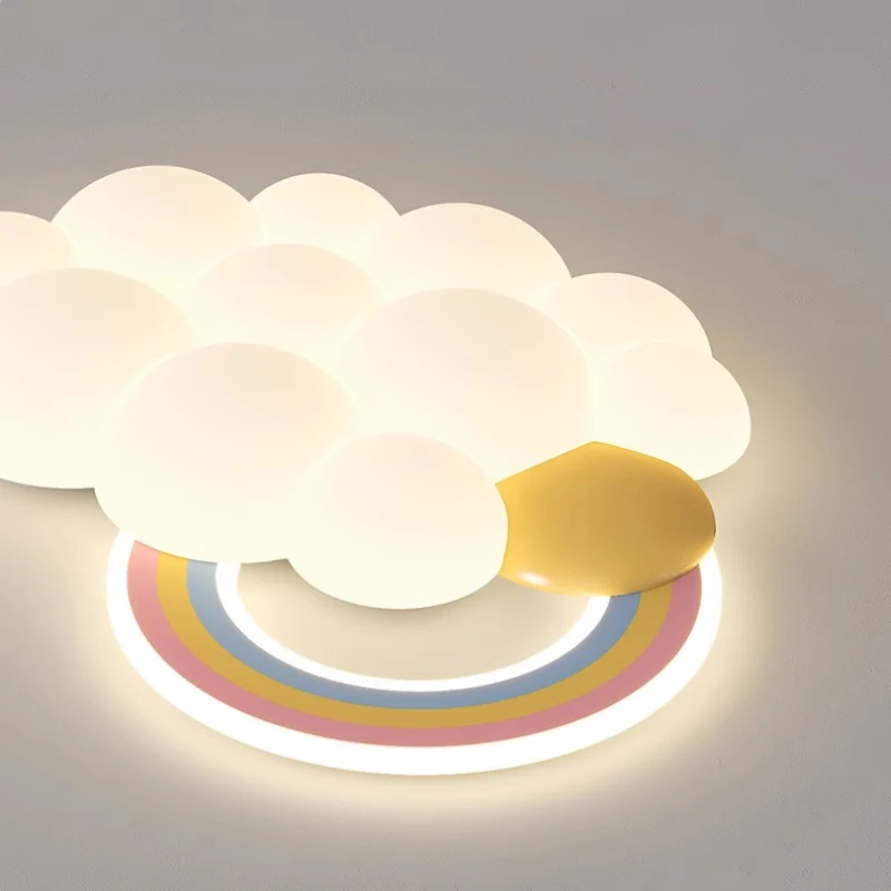 Rainbow Cloud Ceiling Lights LED Children\'s Room Light Modern Creative Warm Baby Room Nursery Boy Girl Bedroom Ceiling Lamps