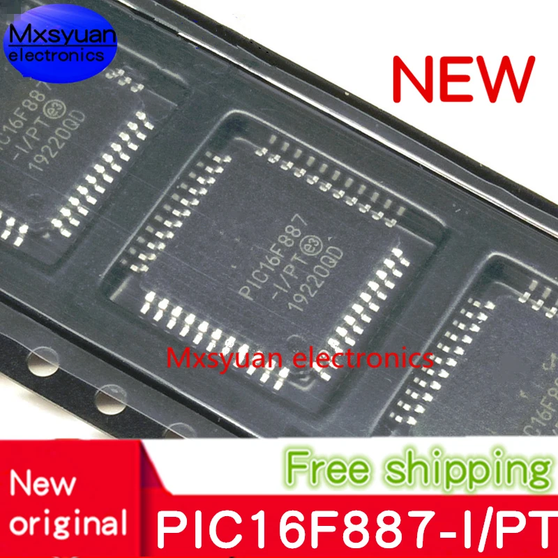 

5pcs~50pcs New original PIC16F887-I/PT PIC16F887 16F887 QFP IC MCU 8BIT 14KB FLASH 44TQFP