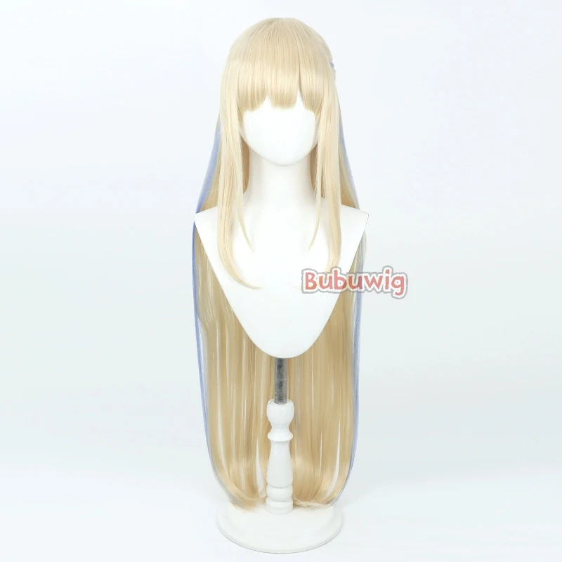 Bubuwig Synthetic Hair ‌Asuma Toki Cosplay Wigs Blue Archive Asuma Toki 90cm Long Blonde Mixed Blue Cos Wigs Heat Resistant