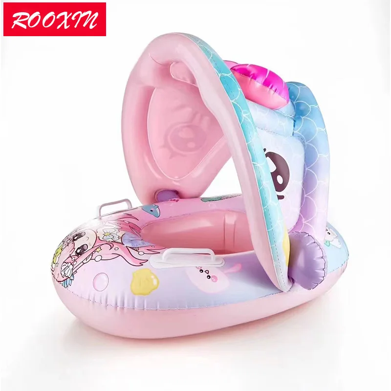 ROOXIN Baby Swimming Seat Ring Inflatable Toys Children Swim Ring Tube For Kid Swimming Seat Circle Float Swim Pool Equipment