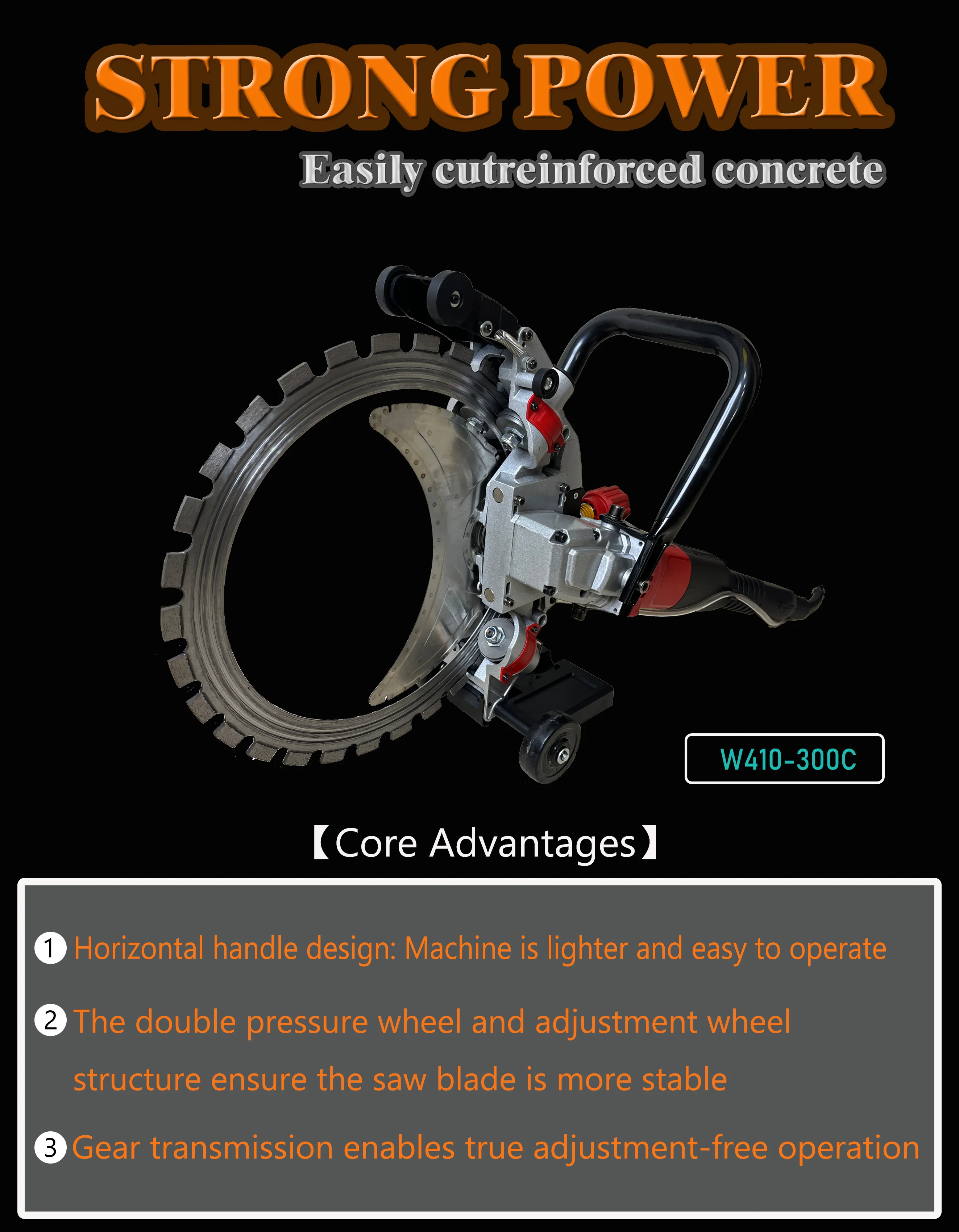 Picture 3: Electric Circular Saw 300mm Cutting Depth Concrete Wall Cutter Circular Saw