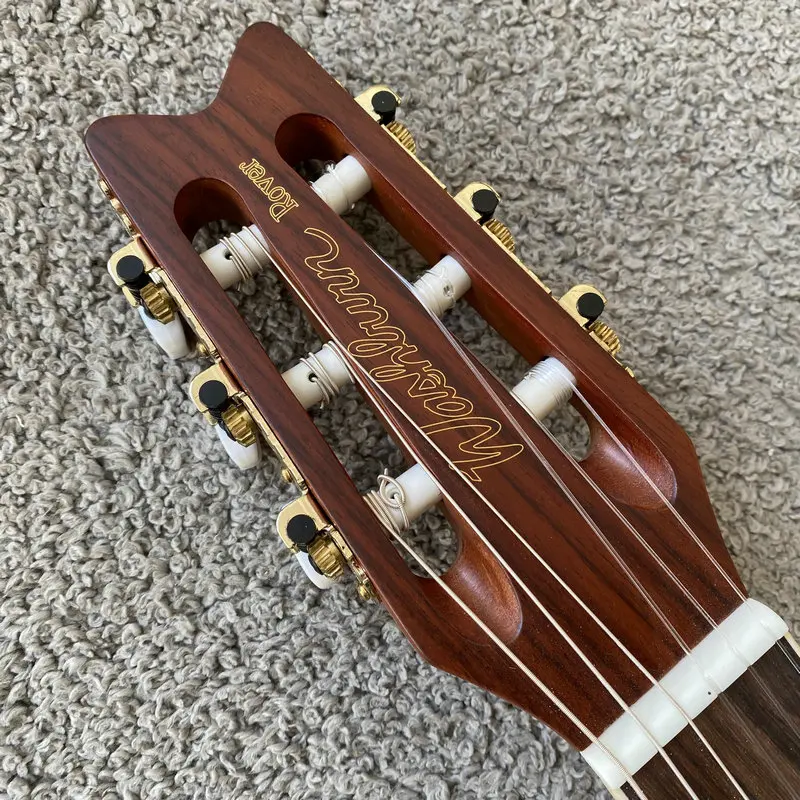 Guitarra clásica Solid Top 34', Mini guitarra de viaje con cuerda de nailon Washburn RO20 auténtica, nueva con bolsa
