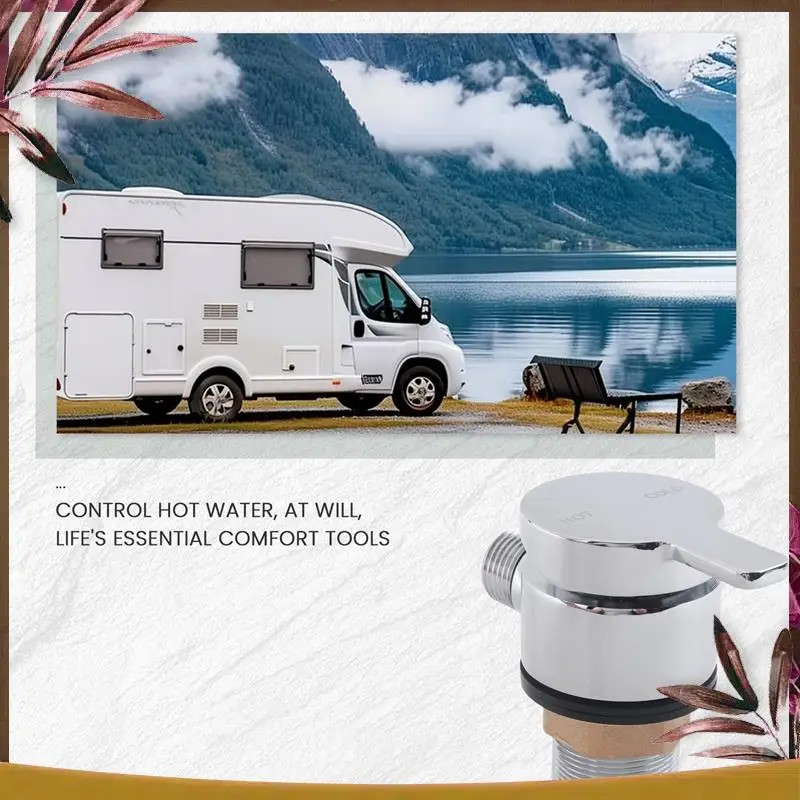 AB59-Shower Hose Valve Shower Faucet Hot & Cold Water Thermostatic Mixer Mixing Valve Suitable For RV And Yachts