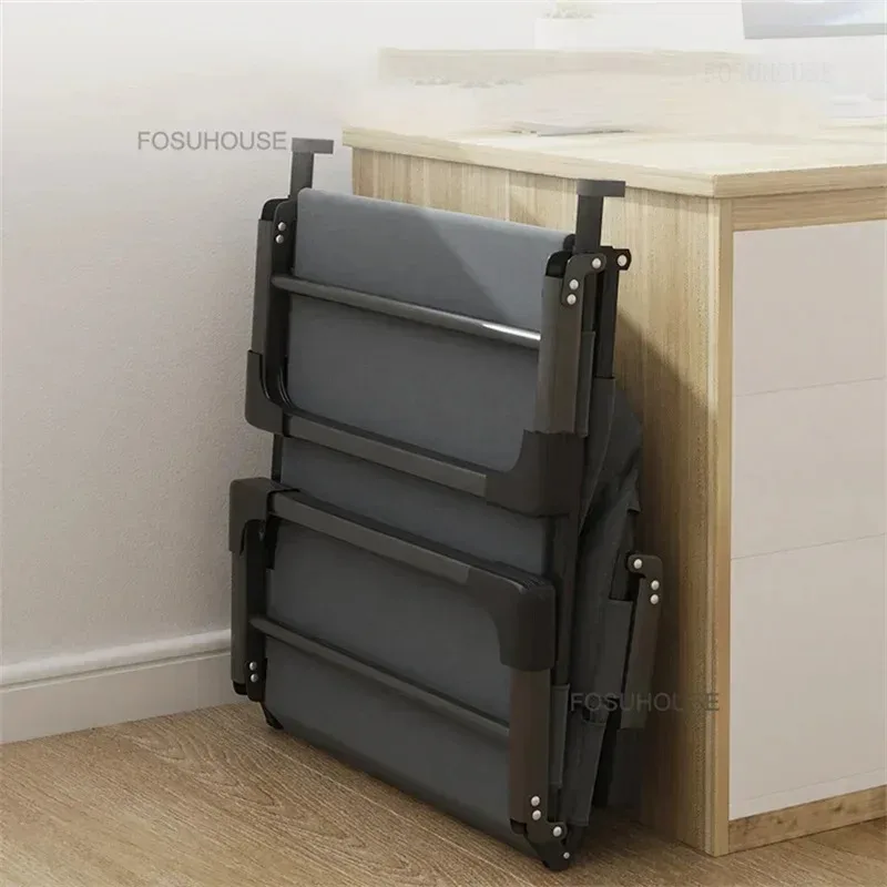 Modern Minimalist Folding Bed Portable Sleeping Beds Indoor Office Lunch Break Leisure Individual Recliner Bed Bedroom Furniture
