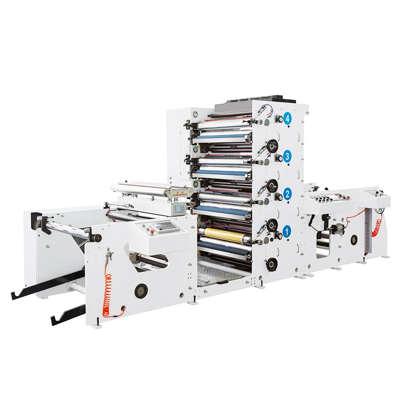 4 Color High Speed Roll To Roll Paper Packaging Bag Flexo Printing Machine Price