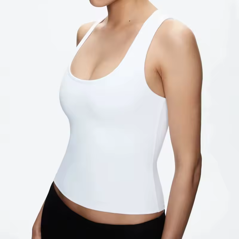 Tank Summer Women's Camisole with Wide Shoulder Straps, Sexy Tank Top, Casual Sports Wear for Daily Use - Image 4