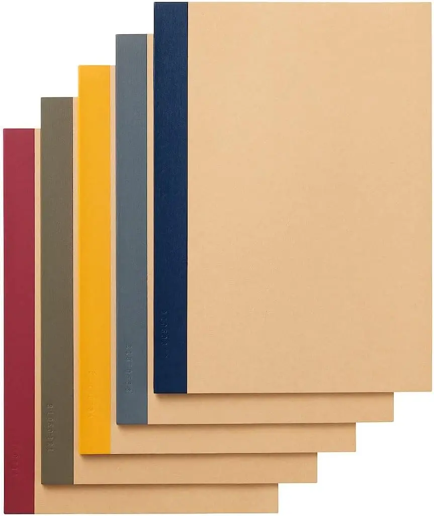 

5 Pack B5 Notebooks, 30 Sheets Each, Ruled, Assorted Colors