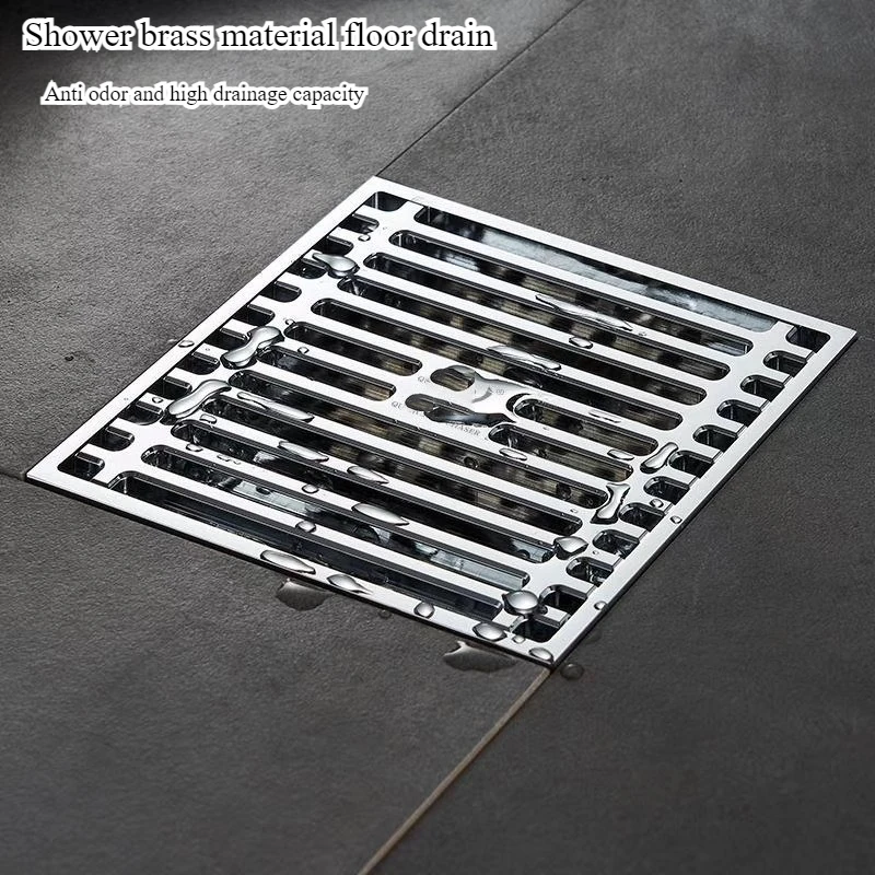 

Медная стиральная машина для балкона с защитой от запаха, слив для пола двойного назначения, ванная комната, слив для пола с большим объемом и защитой от запаха