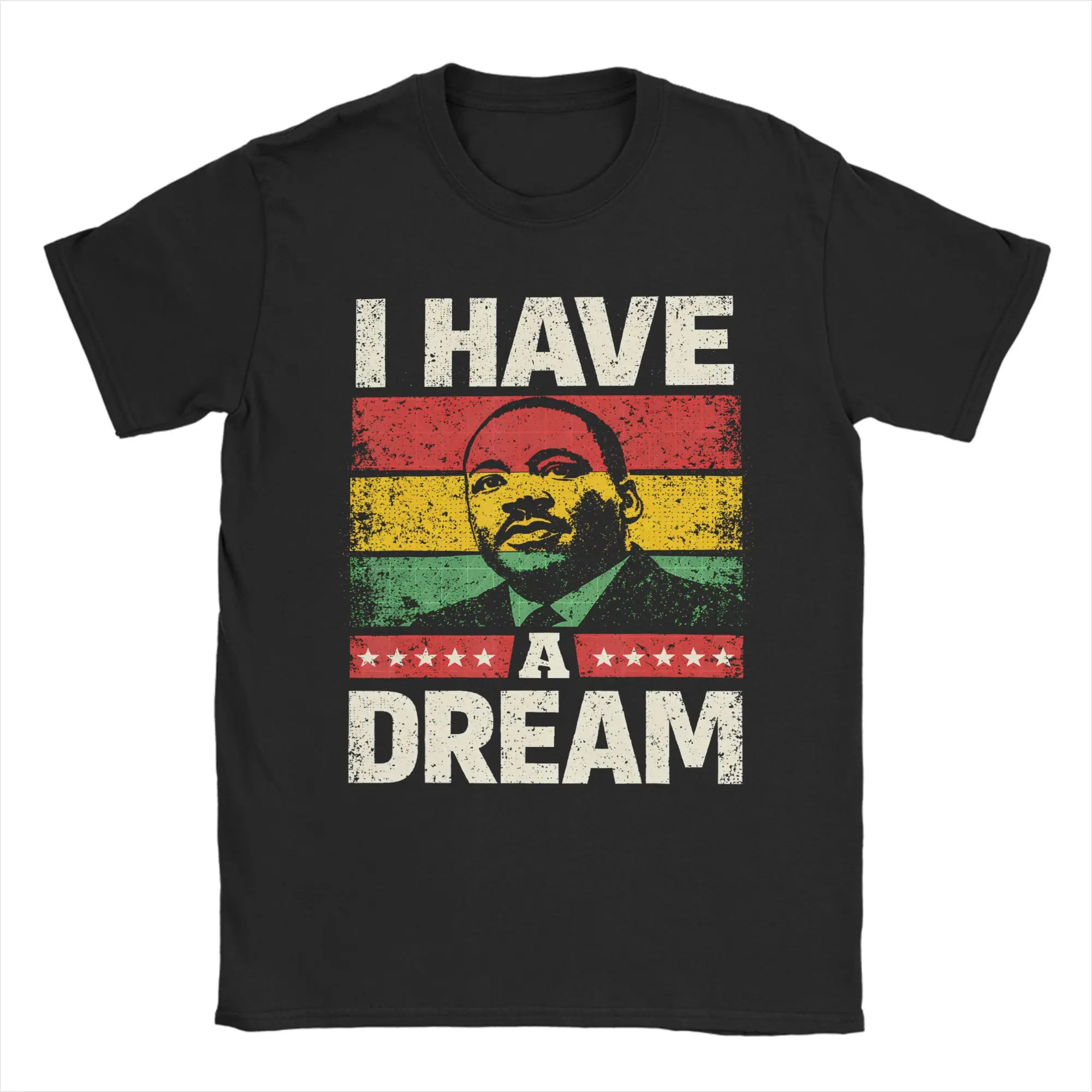 

Black History Month Martin Have Dream Luther King Day T-Shirt Beach Cotton T-Shirts For Couple Hipster Casual Tshirt Gift Idea