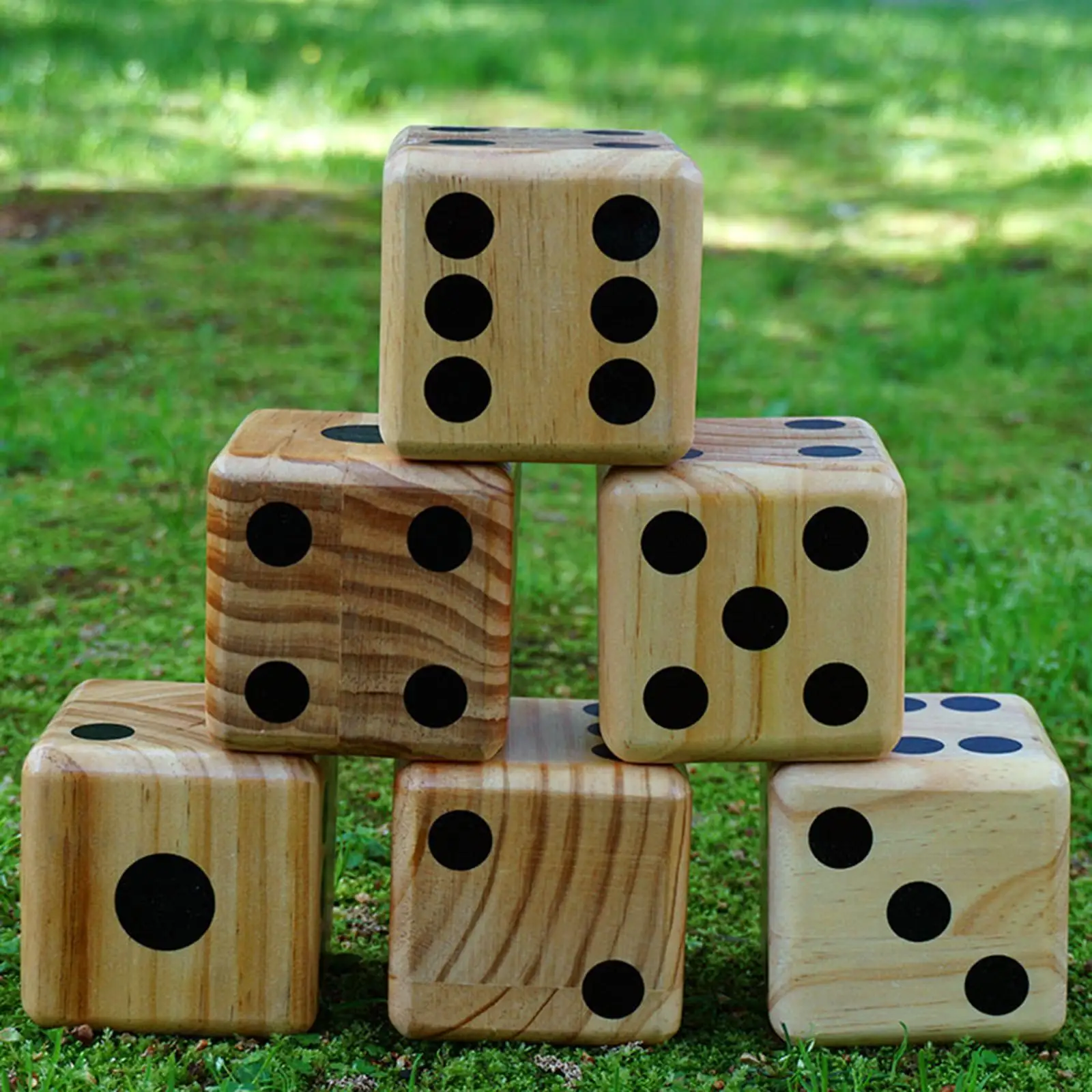 

Wood Dice Develop Intelligence 6 Sided Dice for Kids Teacher Boys and Girls