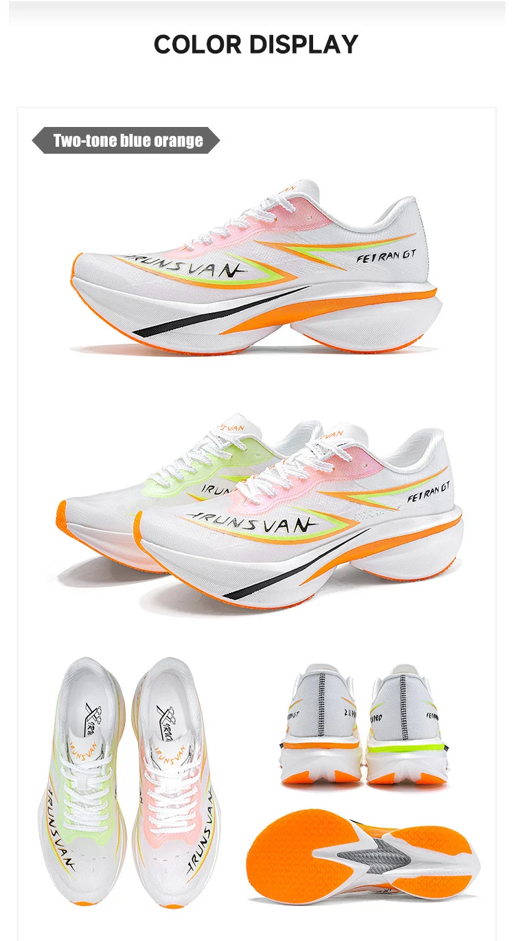 IRUNSVAN Professionelle Marathon-Carbonplatte für Herren, dämpfende Stoßdämpfung, atmungsaktiv, leicht, Laufschuh 106 – Detail 25