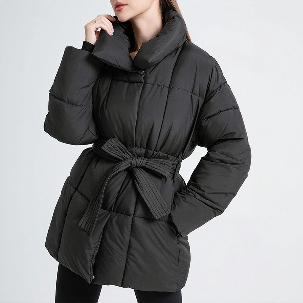 

Повседневная куртка с хлопковой подкладкой и длинными рукавами, стиль с прямыми рукавами, удобный женский топ, модный тренд, без украшения