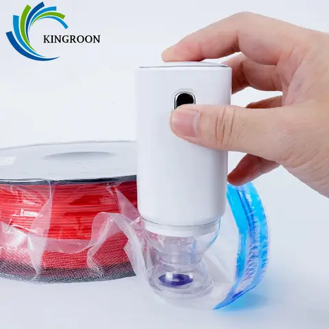 KINGROON 재사용 가능한 진공 보관 가방 3D 프린터 필라멘트 전기 진공 펌프 USB 충전식 3D 인쇄 재료 실러 펌프