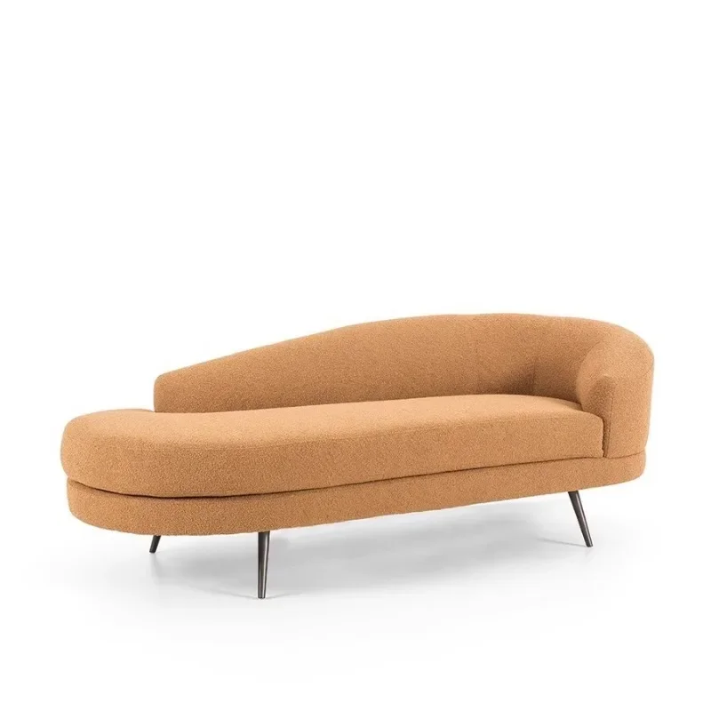 

Italian light luxury living room concubine reclining chair fabric sofa