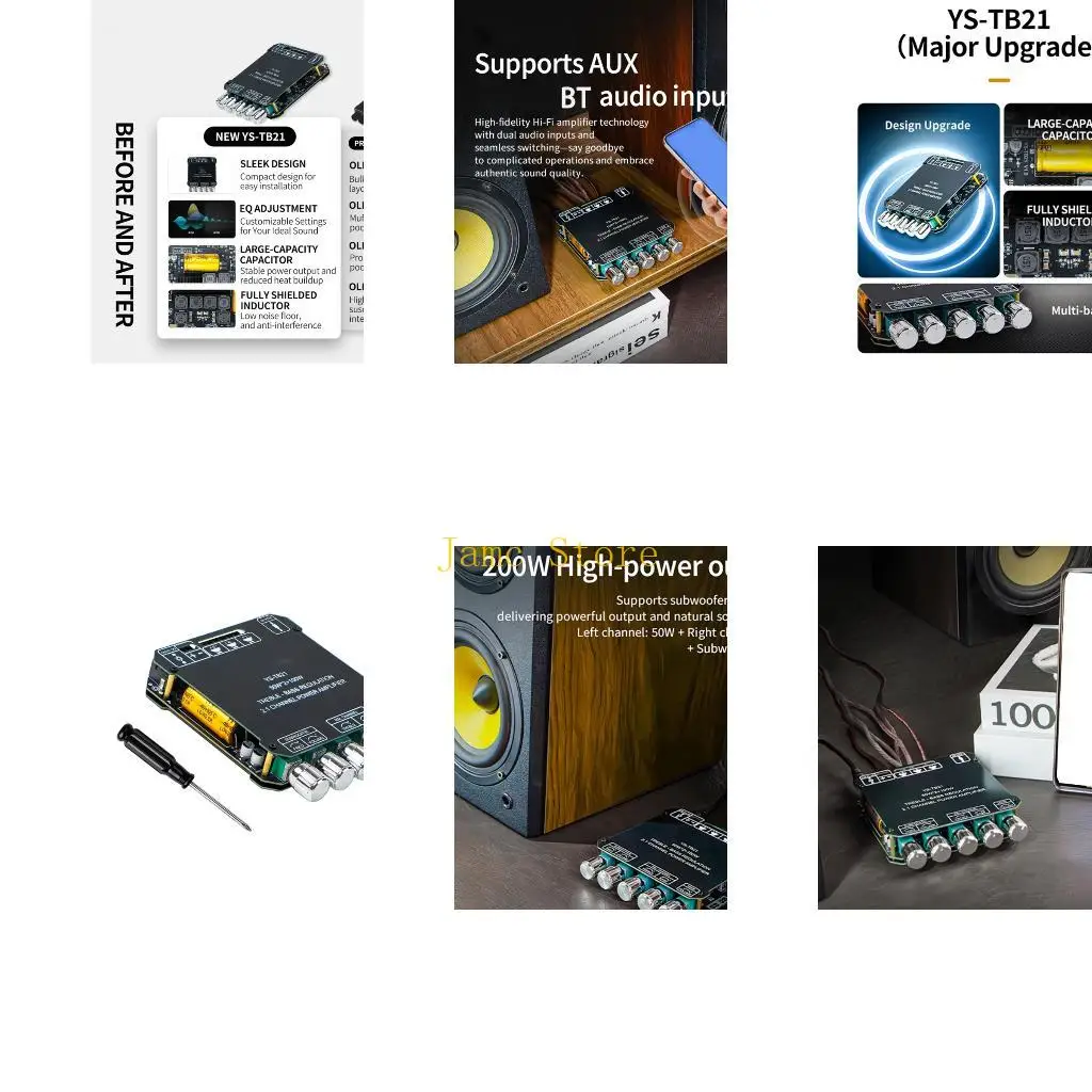 LX0B 50Wx2+100W 2.1 Channel Bluetooth-Compatible Speaker Power Board for Home Sound Builds