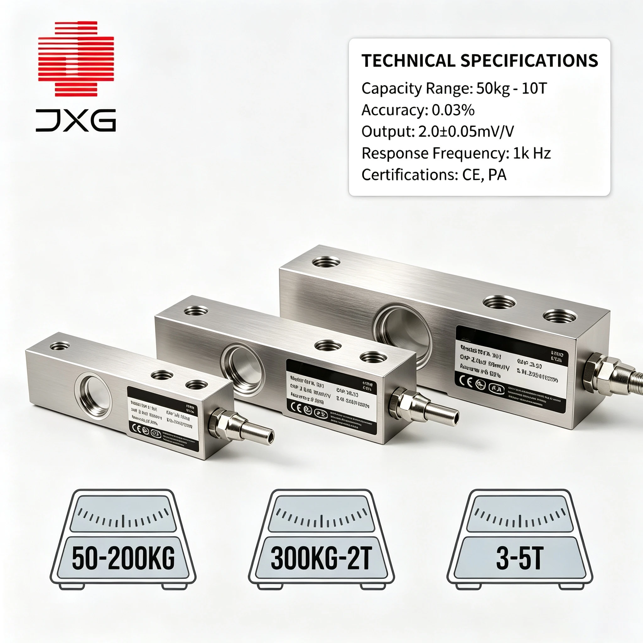 Alloy Steel Cantilever Scale Shear Beam Load Cell for Force Measurement 50kg 1Ton 3T 5T 10T Electronic Platform Rail