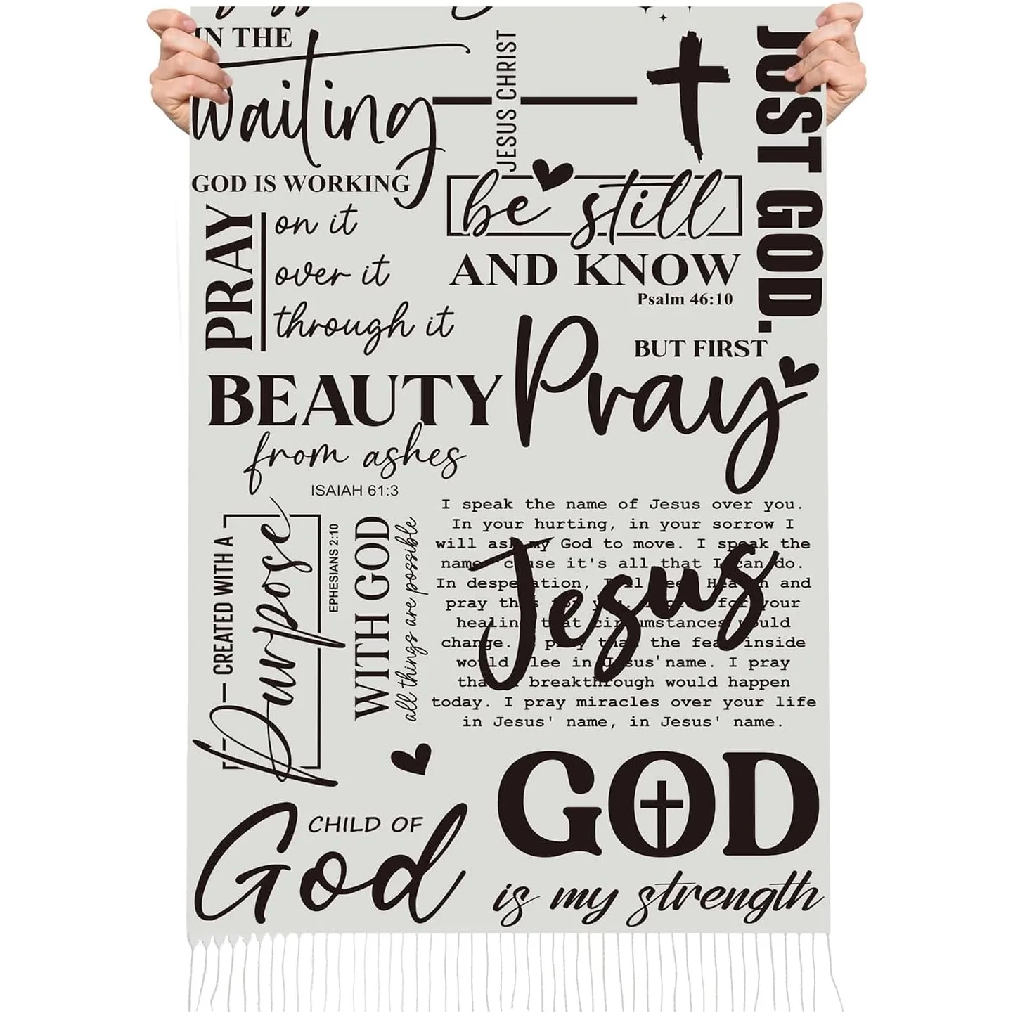 Gebetstücher für Frauen, religiöse christliche Geschenke, Oma, Mutter, inspirierende Bibel, Pashmina-Schal, Wickeltuch