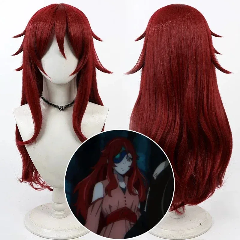 Torre de Dios Hwa Ryun Hwaryun Yuto Peluca de cosplay Pelo sintético rojo resistente al calor Fiesta de carnaval de Halloween Juego de rol, 7;k'2.s;9,