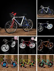 Alloy Bicycle Model Diecast Metal Wheel Bike Simulation Toys Miniature Alloy Bike Model Doll Accessories Model Home Decor