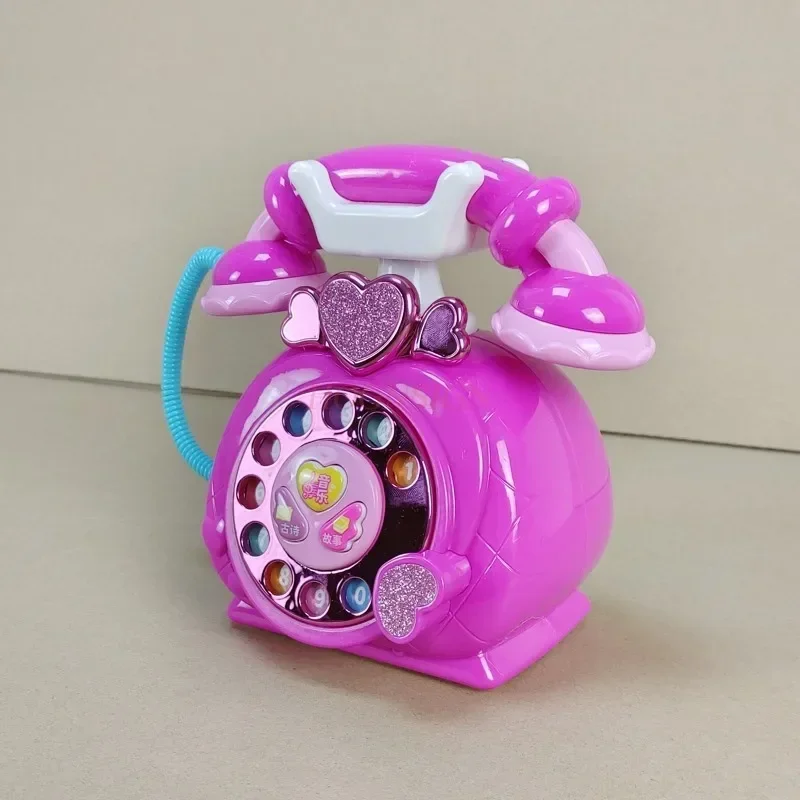 Phone Emulation landline Early Education Puzzle Girl Baby Phone 2-3 Years Old Children's Phone Toys Princess