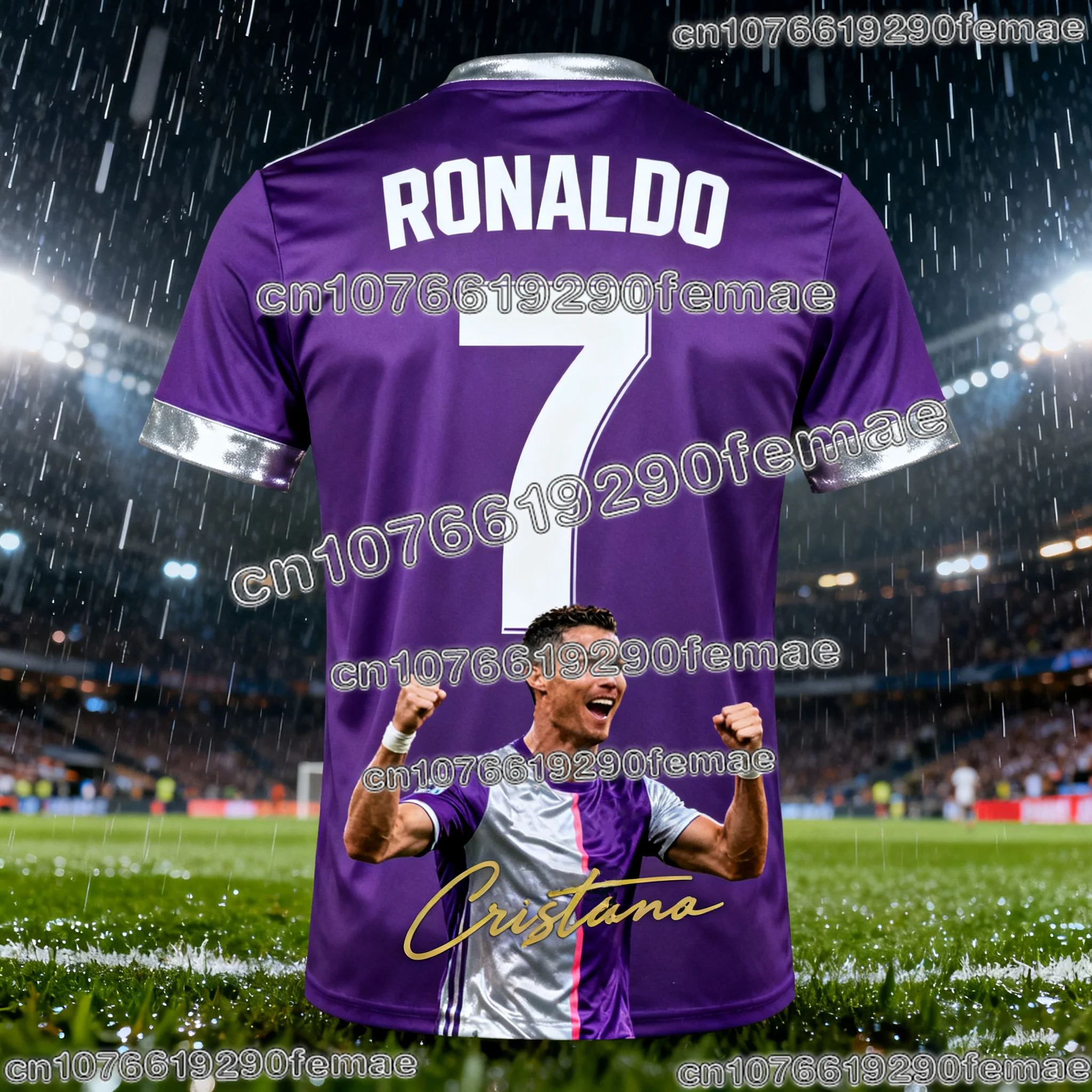 ChatGPT AI Ronaldo 7 Football Jersey 2026 Fan Edition Soccer Training Shirt for Kids and Adults Lightweight Summer Wear
