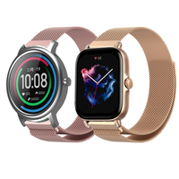 Magnetic Loop Band For Xiaomi Mi Watch Color 2 Mibro Air Smartwatch Metal Bracelet For Huami Amazfit GTS 3 GTR 3 Zepp E Z Strap