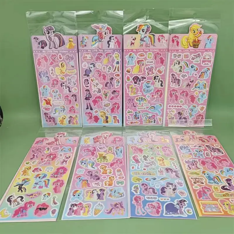 Little Pony Laser Sticker Set Girl Children'S Cute Cartoon Material Sticker For Office Stationery And School Supplies Decoration view 5