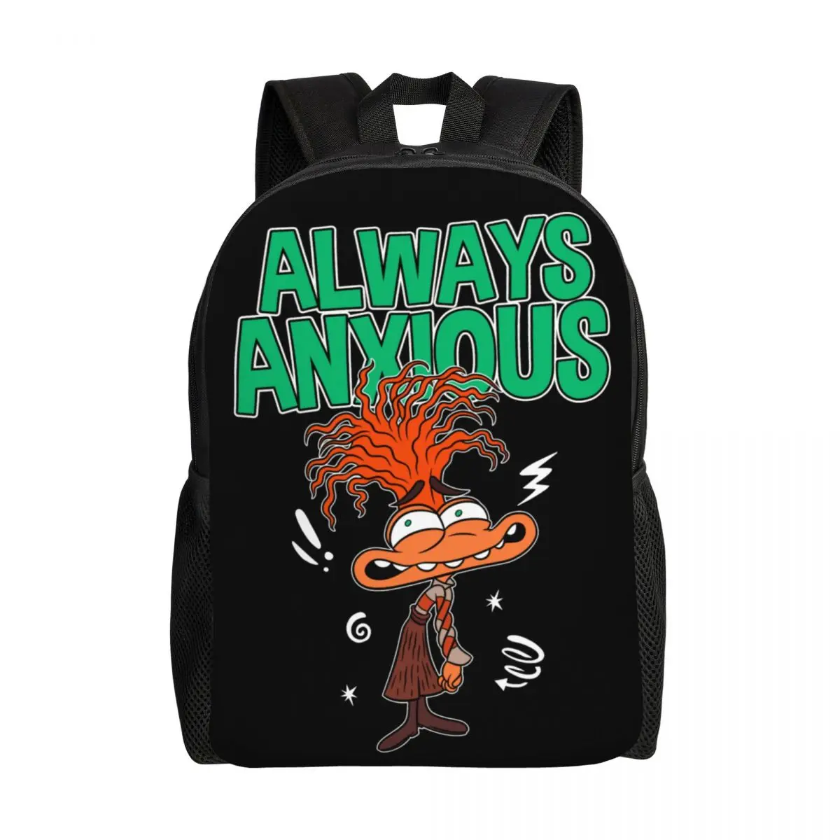 

Custom Inside Out Always Anxious Backpack for Women Men Water Resistant School College Bag Printing Bookbags