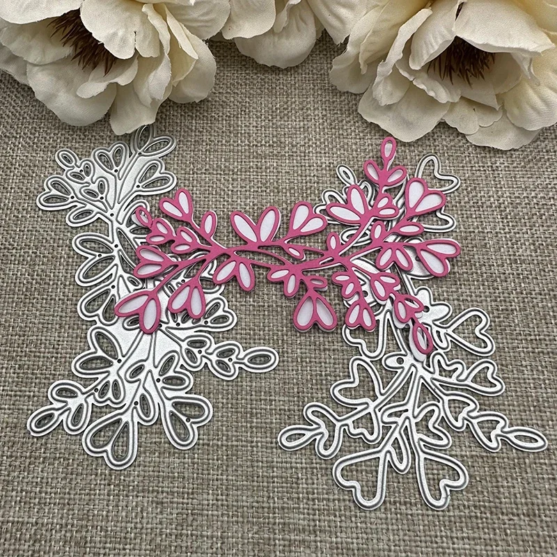 

2Pcs Leaf strip decoration Metal Cutting Dies Stencils For DIY Scrapbooking Decorative Handcraft Die Cutting Template Mold