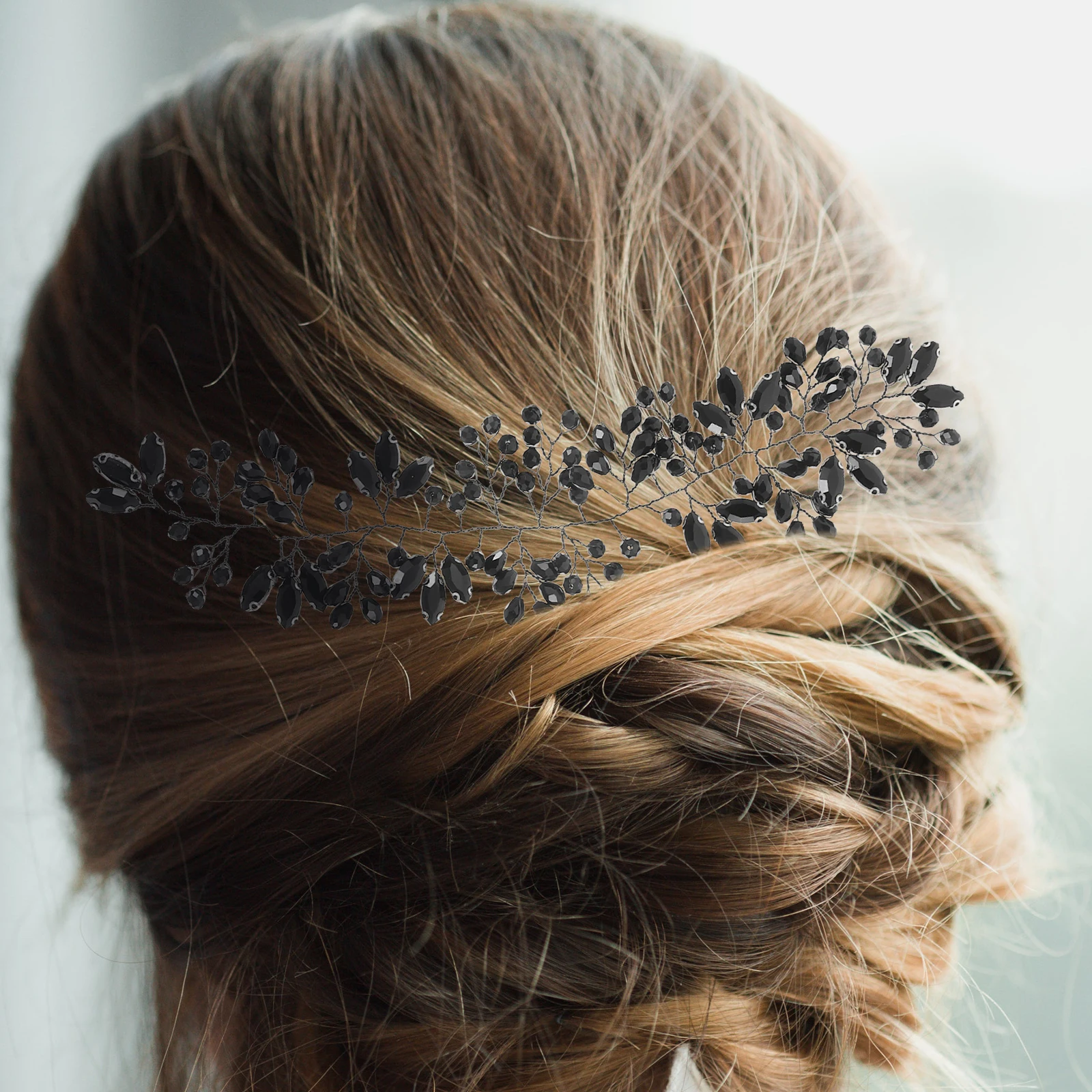

Crystal Headb Bride Hair Ribbons Accessories Zinc Alloy Bridesmaid Wedding Vine Rhinestone Hair Jewelry For Women Bridal