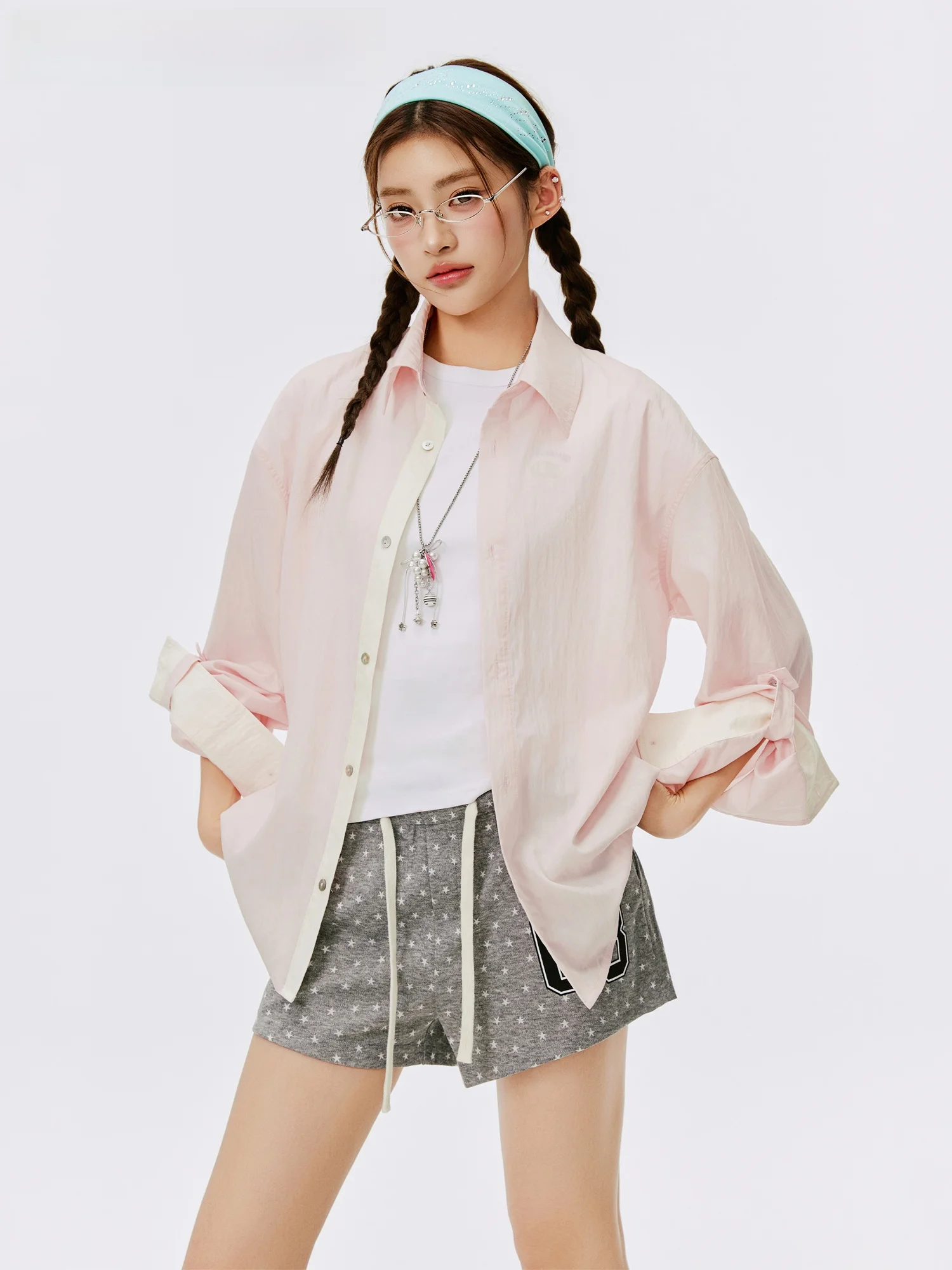 

Burgenland Lyocell Silk Shirt Loose Fit Sun Protection Cool Feeling Summer New Style Women's Korean Style Long Sleeve Shirt