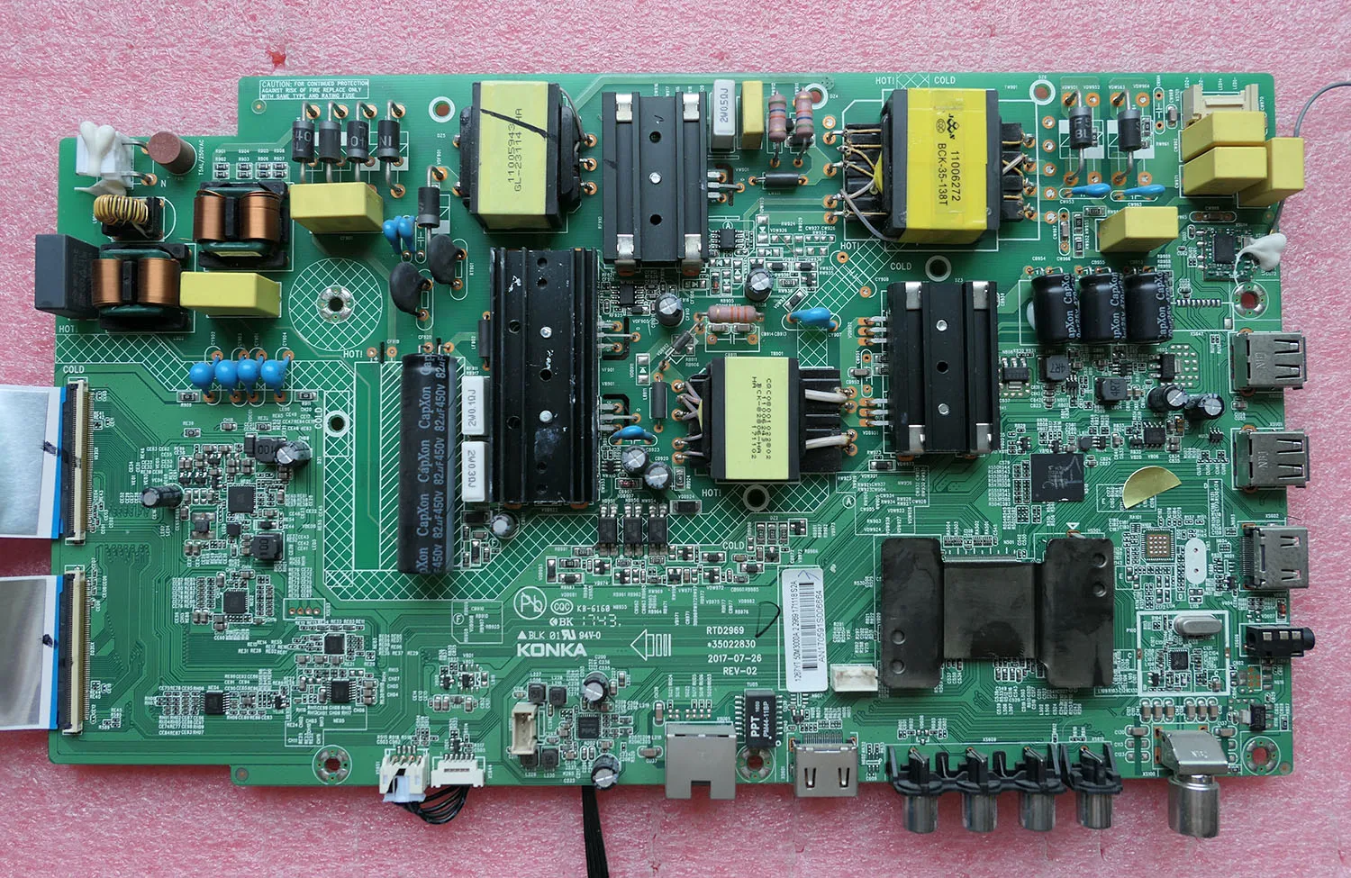 

LED50M3000A 35022830 RTD2969 720001267YT 1267YT