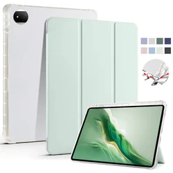 For Honor Magic Pad 2 Case with Pencil Holder PU Leather Soft Back Fold Stand Cover For Coque Honor MagicPad 2 12.3 Case Funda