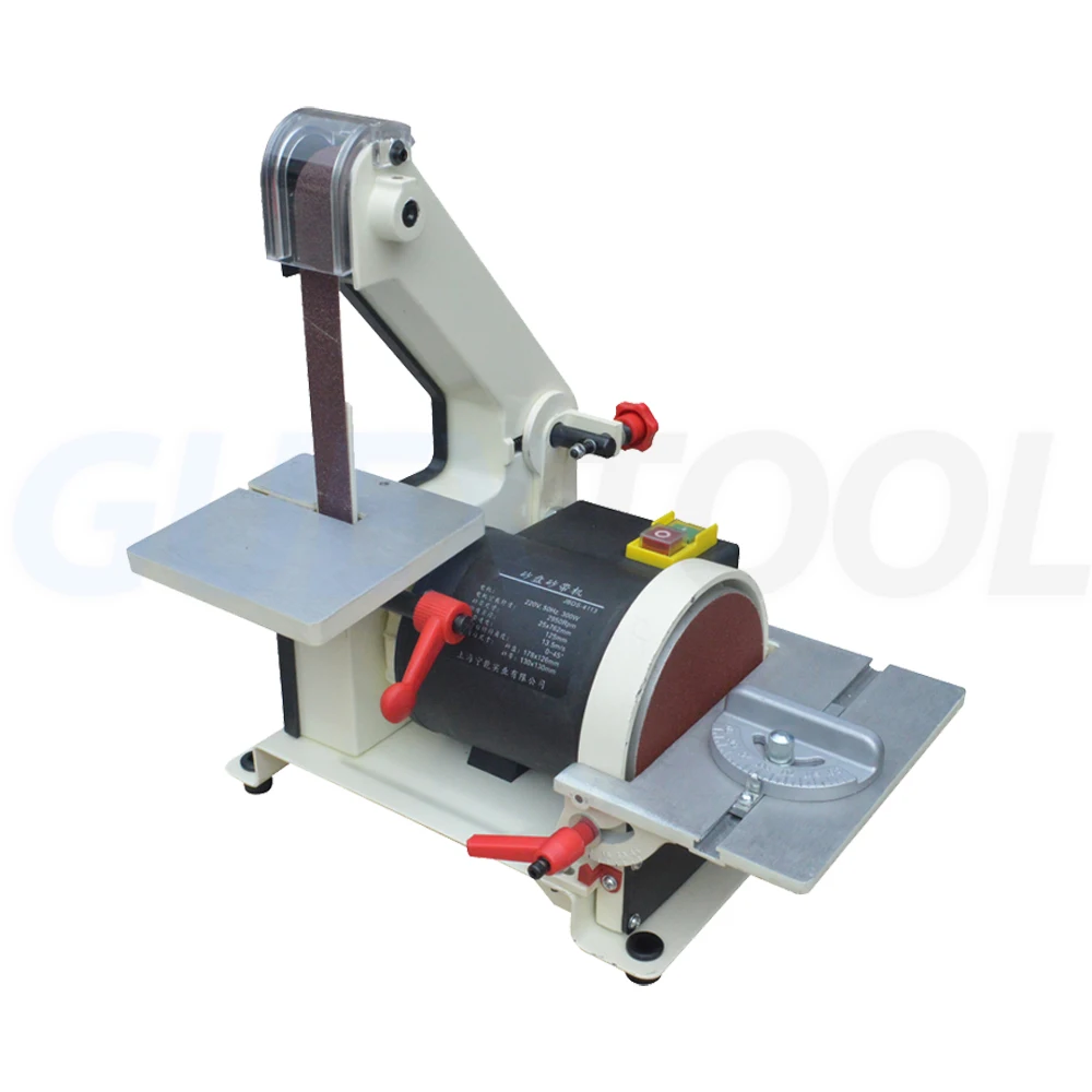 Electric 220V 300W Professional Speed Adjustable Sand Belt Machine Desktop Polishing Machine Multifunctional Metal Wood Sanding