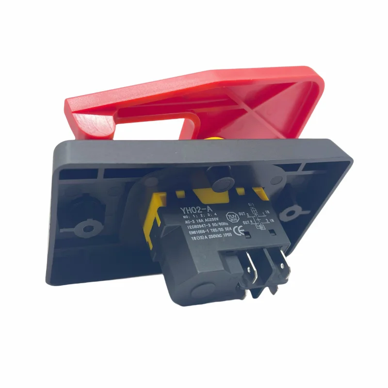 YH02-A-OFF Emergency Stop Button Electromagnetic Starter Switch 16A With Overvoltage Protection Can