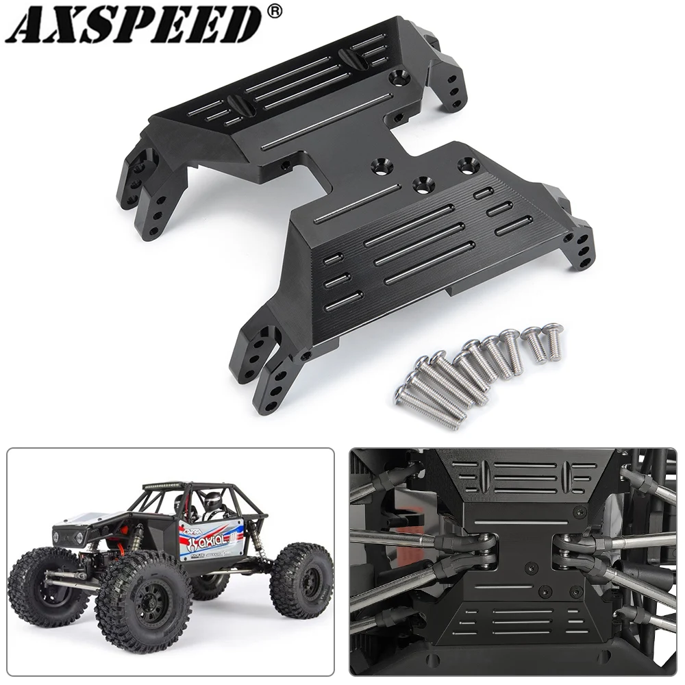 

AXSPEED металлическая защита оси, броня шасси, защитная пластина для 1/10 осевого Capra 1,9 Unlimited Trail Buggy AXI03004 AXI03000, детали
