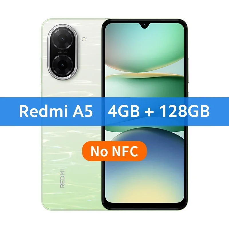 Xiaomi Redmi A5 Global Version Smartphone 6.88" Large Screen 32MP AI Dual Camera UNISOC T7250 Processor 15W Fast Charging