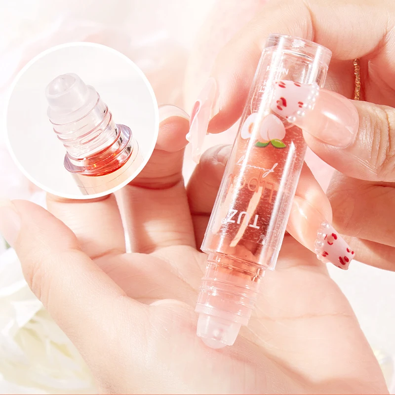 Transparent Crystal Jelly Lipgloss Shiny Clear Mirror Moisturizing Lip Balm Glitter Liquid Lipstick Lip Oil Fruit Taste Lip Tint