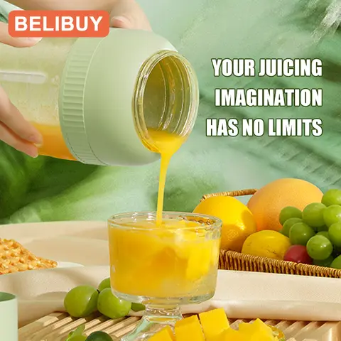 पोर्टेबल हैंडहेल्ड USB पर्सनल मिनी जूसर कप, पानी की बोतलों के लिए ट्रैवल ब्लेंडर के लिए सिंगल या डबल कप के साथ 10 best sales छोटा ब्लेंडर - №4